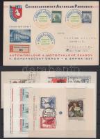 Csehszlovákia 15 db blokk, emléklap, pecsételt és használatlan bélyegek / Czechoslovakia blocks, sou...