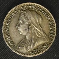 Nagy-Britannia 1894. 1p Ag "Viktória / Maundy kiadás" T:AU,XF patina United Kingdom 1894. 1 Penny Ag "Victoria / Maundy issue" C:AU,XF patina Krause KM#775