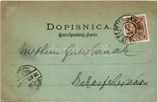 1899 Pivka, St. Petra na Krasu, San Pietro del Carso, St. Peter in Krain; general view at night in m...