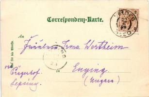 1899 Bled, Veldes; Restaurant Mallner. Regel &amp; Krug