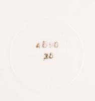 Antik virágmintás egyszemélyes reggeliző készlet, csésze alátéttel és desszertes tányér. Jelzett, mi...