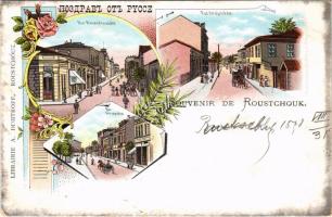 1898 Ruse, Rousse, Russe, Roustchouk, Rustschuk; Rue Alexandrovscka, Rue Kniajesckaia / street. Kuns...