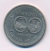 Kanada 1974. 1$ Ni "100 éves Winnipeg" T:AU Canada 1974. 1 Dollar Ni "Winnipeg Centennial" C:AU Krause KM#88