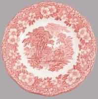 Woodland angol 16 részes süteményes tányér garnitúra, 3 tálon kis lepattanással, d: 20 cm