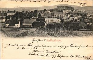 1898 Sluknov, Schluckenau; view. Hermann Poy