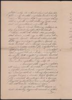 1865 Gróf Zichy Hermann Bécsben kelt levelének másolata, amelyben a közelgő választások problémáival...