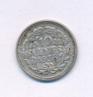 Hollandia 1936. 10c Ag "Vilma" T:XF,VF Netherlands 1936. 10 Cent Ag "Wilhelmina" C:XF,VF Krause KM#163