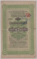 Ausztria / Bécs 1894. "Állami Vasúttársaság" kötvénye (3db) 200M-ról, 1000M-ról, 2000M-ról, bélyegzéssel és szelvényekkel T:VF-VG Austria / Vienna 1894. "Staats-Eisenbahn-Gesellschaft" bond (3pcs) about 200 Mark, 1000 Mark, 2000 Mark, with stamp and coupons C:VF-VG
