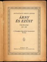 Agyagfalvi Hegyi István: Árny és ezüst. Versek 1927-1929. Bp., 1929, Társadalmi Egyesületek Szövetsé...