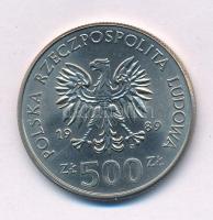 Lengyelország 1989. 500Zl Cu-Ni "II. Jagelló László - 1386-1434" T:AU Poland 1989. 500 Złotych Cu-Ni "Ladislaus II Jagiellon - 1386-1434" C:AU Krause Y#194