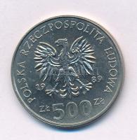 Lengyelország 1989MW 500Zl Cu-Ni "A II. Világháború kezdetének 50. évfordulója" T:AU Poland 1989MW 500 Zlotych Cu-Ni "50th Anniversary - Beginning of WWII" C:AU Krause Y#185