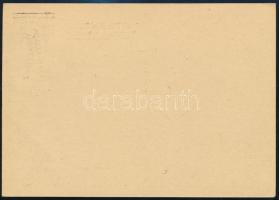 Kárpát-Ukrajna 1945 Használatlan díjjegyes levelezőlap / Unused PS-card
Signed: Bodor