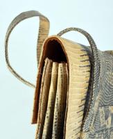 Vintage kígyóbőr táska, 17x30 cm