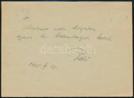 Székelyudvarhely 1945 Futott levél 2 db bélyeggel / Cover with 2 stamps
Signed: Bodor