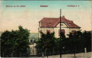 Budapest XII. Istenhegy, Ott-villa. Hátoldalon Ott Lajos aláírása (EK)

Az Istenhegyi út és a Tóth...