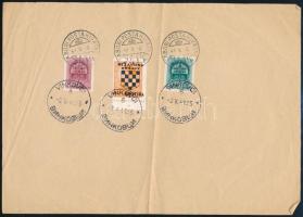 1941 május 3. A magyar hadsereg bevonulása Vinkovczére: magyar és horvát bélyegek magyar és horvát b...