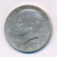 Amerikai Egyesült Államok 1964. 1/2$ Ag "Kennedy" T:AU,XF USA 1964. 1/2 Dollar Ag "Kennedy" C:AU,XF Krause KM#202