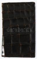 Vintage krokodilbőr pénztárca 16x10 cm