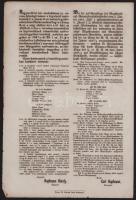 1861 Mosonmagyaróvár, magyar-német nyelvű nyomtatvány képviselő-testületi gyűlésről