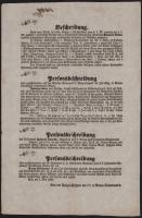 1850 Pest, német nyelvű körözvény