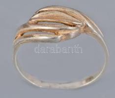 Ezüst (Ag) gyűrű, 925 ezrelékes, jelzett, m: 50, 1,6g