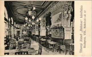 Budapest VIII. Tihanyi József "Balaton" kávéháza, belső. Rákóczi út 17. Bíró Pál fényképés...