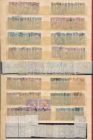 1921/24 Hivatalos 259 db bélyeg közte 52 db hármaslyukasztással, A/4 berakólap 2 oldalán (18.000)