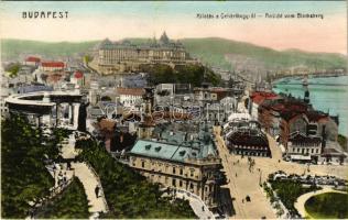 Budapest I. Tabán, Szent Gellért szobor, Döbrentei tér, Királyi vár, Stósz vendéglője, Keller Ignác ...