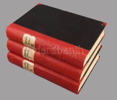 (Technikatörténet) Geitel, Max: Der Siegeslauf der Technik. Band 1-3. Stuttgart, ca 1910 Union Deutsche Verlagsgesellschaft, Számos illusztrációval Korabeli félvászon kötésben