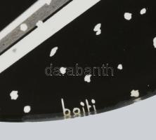 cca 1930-1940 "Nikotex" reklám korong, jelzett a nyomaton (Bojti), papír (nyomat), üveg ko...