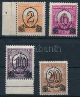 1931 Kisegítő bélyegek (I.) B sor 14:14 1/4 fogazással (38.000)