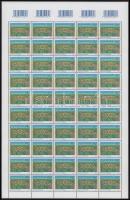 2002 Környezetvédelem bélyeg selyemfényű gumizással vonalkódos hajtatlan 50-es teljes ívben (375.000) / Mi 4717 with silky gum, unfolded complete sheet of 50 with bar code