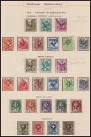 Svájc 1937-1950 Hivatalos bélyegek, benne 5 db komplett és 5 db hiányos sor