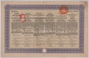 Ausztria / Szarajevó / Bécs 1914. "1914. évi öt százalékos bosnyák-hercegovinai országos vasúti...