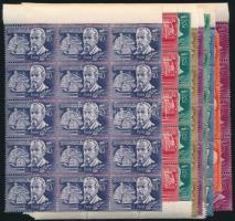 1948 Feltalálók-felfedezők sor 15-ös tömbökben (18.000)