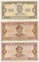 Ukrajna 1992. 1H + 2H (2x) T:F-VG Ukraine 1992. 1 Hryvnia + 2 Hryvni (2x) C:F-VG Krause 103., 104.