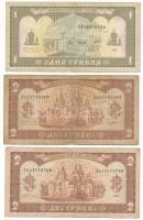 Ukrajna 1992. 1H + 2H (2x) T:F-VG
Ukraine 1992. 1 Hryvnia + 2 Hryvni (2x) C:F-VG
Krause 103., 104