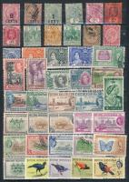 Brit Honduras, Belize 164 db klf bélyeg, 2 db kétoldalas közepes berakólapon