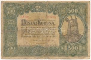 1920. 500K "5A 003 226645" "Orell Füssli Zürich" nyomdahely-jelöléssel T:VG Adamo K33