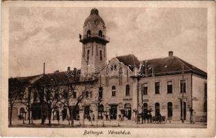 1929 Battonya, Városháza, M. kir. dohányáruda, Lichtenthál Gyula, István Károly, Orbán Ferencné üzle...