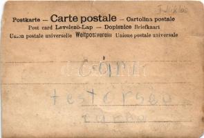 I. Sándor szerb király és felesége Draga Masin tisztjeik körében nem sokkal a meggyilkolásuk előtt /...