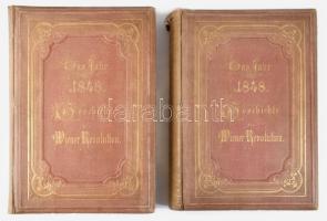 Smets, Moritz: Das Jahr 1848 Geschichte der Wiener Revolution 1-2. Wien, 1872 R. v. Waldheim, 436p.,...