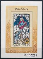 1972 BELGICA vágott blokk (5.000)