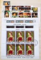 Közel-Kelet (arab országok) összeállítás 16 lapos A4-es berakóban, kb 1.300 db főleg pecsételt bélye...