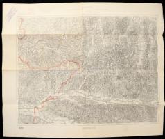 1925 Gleichenberg és környékének katonai térképe, 1:75 000, kiadja: M. Kir. Állami Térképészet, 46×60 cm
