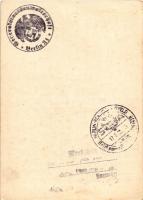 1938 Második világháborús német katonai művészlap / WWII German military art postcard (non PC) + So....