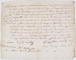 2 db 19. századi kézzel írt magyar nyelvű irat