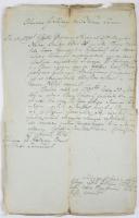 2 db 19. századi kézzel írt magyar nyelvű irat