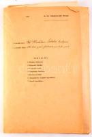 1930-1940 Dohánytermesztéssel kapcsolatos iratok, kimutatások, gróf Wenkheim Antalné kistápéi dohány...