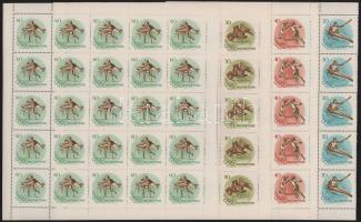 1956 Olimpia teljes ívsor (50.000) (20f hiányzó ívszél / missing margin)